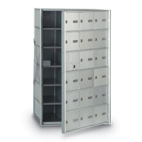 CAD Drawings American Postal Manufacturing Co. Front Loading 17-Door Horizontal Mailbox
